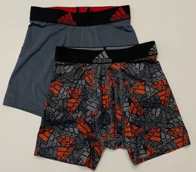 Adidas Boy's Aeroready Boxer Briefs - Stretch Microfiber Blend - Small - 2 Pair - Image 1 of 2