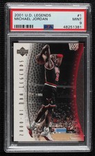 2000-01 Upper Deck NBA Legends Michael Jordan #1 PSA 9 MINT HOF