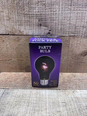 BLACK LIGHT PARTY BULB 60 Watts, NEW IN BOX - Image 1 of 4