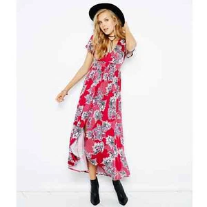 NWT $109 Wilderness Maxi Dress by MINKPINK - Foto 1 di 3
