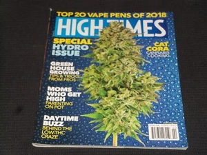 2018 FEBRUARY HIGH TIMES MAGAZINE - SPECIAL HYDRO ISSUE FRONT COVER - L 20390 - Picture 1 of 2