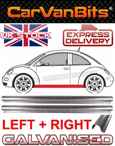 FOR VW NEW BEETLE 98-10 SILL REPAIR BODY RUST OUTER PANEL GALVANISED PAIR - Picture 1 of 5