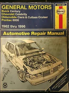 Manual de reparación Haynes 38005 General Motors 1982-1996 Buick Chevy Olds Pontiac - Imagen 1 de 3