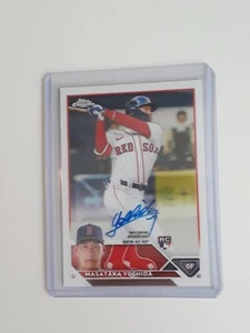 2023 TOPPS CHROME MASATAKA YOSHIDA ROOKIE AUTOGRAPH-BOSOX PHENOM OF-RA-MY - Picture 1 of 1