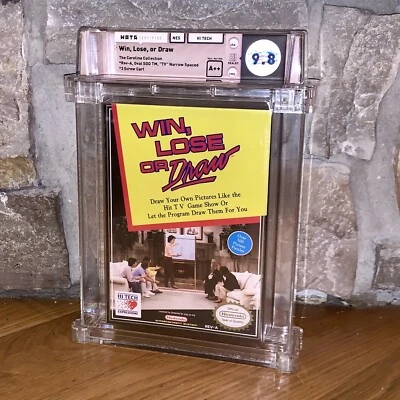 Brand New NES Win Lose or Draw 1990 Factory Sealed WATA 9.8 Graded Nintendo Game - Image 1 of 4