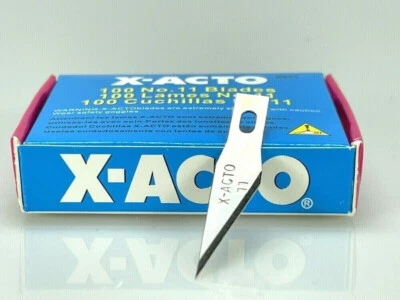 X-ACTO, No.11, 100-Pack of Knife Blades, #11 Fits Type A Handles XACTO EXACTO - Image 1 of 4