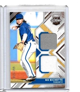 BO BICHETTE 2018 PANINI ELITE EXTRA EDITION 2 COLOR GAME WORN JERSEYS#/399~RC - Picture 1 of 1