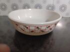 Vintage PYREX white Cereal bowl campervan range geometric patterned 1970's bowl