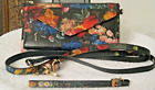 LODIS Small Floral Black Purse Crossbody and Wristlet straps