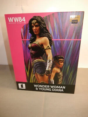 Wonder Woman 1984 Deluxe Wonder Woman E Young Diana 20 Cm 1/10 Iron Studio LAD# - Immagine 1 di 4
