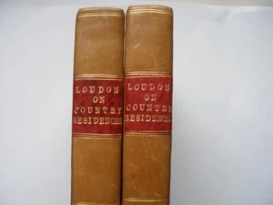 ABHANDLUNG ÜBER DIE FORMUNG & VERWALTUNG VON LANDRESIDENZEN John Loudon 2 Bände 1806 1. Aufl. - Bild 1 von 16