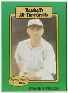 1987 Hygrade Baseball's All-Time Greats - Frankie Frisch St. Louis Cardinals - Picture 1 of 2