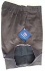 Boys Grey School Corduroy Shorts size 32 inch Fully lined one pleat Front E.B.