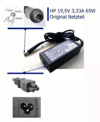 NETZTEIL 65W 19,5V 3,3 HP Compaq 6735s, 6820s, 6830s, 6910p, 8510p, 8510w, 8710p - Bild 1 von 3