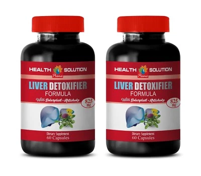 healthy liver capsules - Liver Detoxifier 825mg - detoxifying formula 2 Bottles - Image 1 of 4