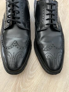 Ralph Lauren Purple Label Leather Shoes 9 D made In England - Picture 1 of 12