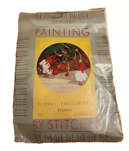 1987 "Fushia" # CF62 Painting By Stitches Collections Creative Needle Art Floral - Picture 1 of 8
