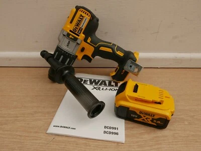DeWalt DCD996 xr 18v 3 Speed Combi Hammer Drill Bare Unit + DCB184 5 AH Battery - Image 1 of 2