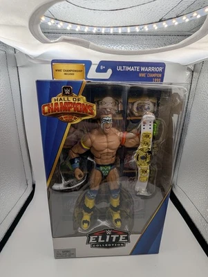 Figura de acción Mattel WWE Elite Hall of Champions The Ultimate Warrior 6 en Foto 1 de 4