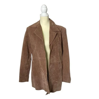 Chaqueta/Ablazer Mujer Colección Lew Magram 100% Cuero Frente Abierto Talla 8 Foto 1 de 4