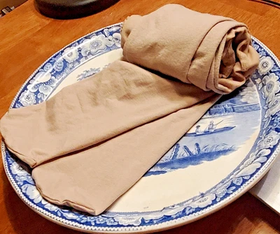 George Pantyhose BEIGE Opaque Tights Dancing Wedding Yoga Control Top Denir - Image 1 of 4