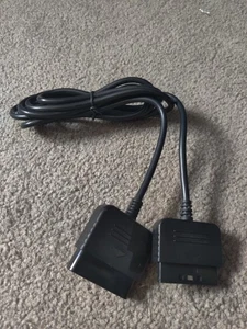 Sony PlayStation 1 & 2 PS2 PS1 Controller Verlängerungskabel Verlängerung Schwarz - Bild 1 von 3
