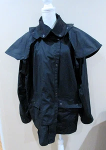 Outback Trail Foxfire Duster Coat Men Black XL OilCloth Waterproof MSRP 155.00 - Picture 1 of 7