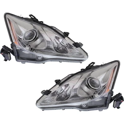 Headlight Assembly Set For 2006 2007 2008 Lexus IS250 IS350 Left and Right HID - Image 1 of 4