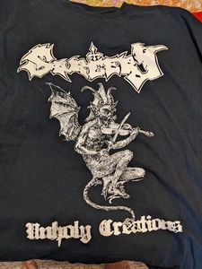 SORCERY UNHOLY CREATIONS VINTAGE BLACK METAL 2XL PRINT 2 SIDED USED - Bild 1 von 3
