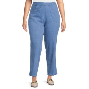 Just My Size by Hanes Womens Plus Pull On 2-Pocket Pants Powder Wash Size 3X - Picture 1 of 8