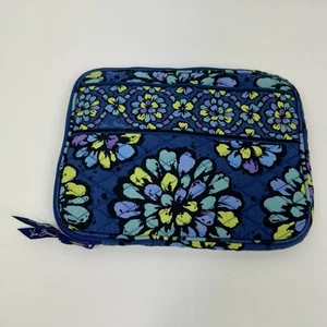 Vera Bradley Tablet iPad E Funda Lectora Indigo Pop Azul Cremallera Acolchada - Imagen 1 de 10