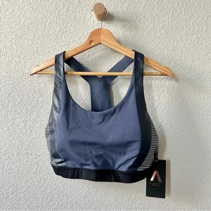 NUOVO reggiseno sportivo Athleta x Allyson Felix Ultimate Legend taglia D-DD Large blu - Foto 1 di 7