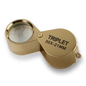 30X Jewelers Loupe Magnifier Jewelry Coin Loop Magnifying Glass Eye Pocket - Picture 1 of 10