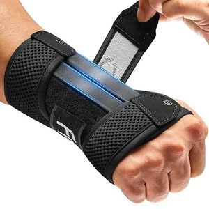 FREETOO Wrist Support 3 Metal Stays Comfy Carpal Tunnel Wrist Splint Right S/M - Picture 1 of 5