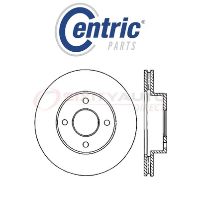 Centric C-TEK Disc Brake Rotor for 2007-2012 Ford EcoSport 2.0L L4 - Kit Set ei - Изображение 1 из 4
