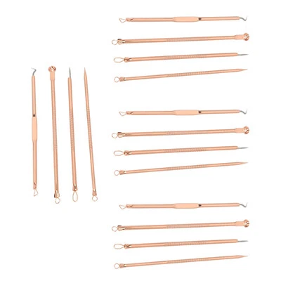 4 Set Pimple Blackhead Remover Comedones Extractor Tool Kit Professional Sta DOB - Imagen 1 de 4