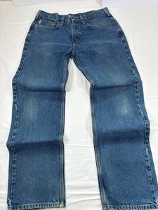 Pantalones de mezclilla CARHARTT para hombre 34x32 calce relajado pierna recta ropa de trabajo B480 DVB - Imagen 1 de 6