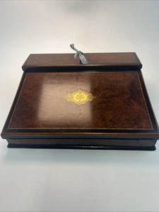 Antiguo Escritorio de Viaje Napoleón III Período Marquetería Giroux París - Imagen 1 de 16