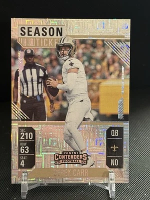2023 Panini Contenders - Derek Carr #72 Bronze Hobby Mojo - Image 1 of 2