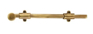 Emtek 8512US4 4 PACK 12-Inch Solid Brass Surface Bolt with Strikes - Satin Brass - Picture 1 of 5
