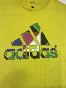 Adidas Shirt Herren Medium gelb Climalite Grafik Logo Performance sportlich - Bild 1 von 17