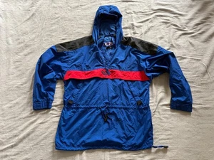 Vintage CB SPORTS Ski Jacket MENS LARGE Pullover ANORAK with Hood 90s Retro - Picture 1 of 12