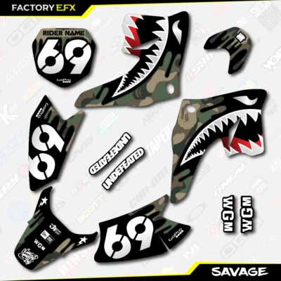 Kit de gráficos Woodland Savage camuflaje para calcomanía Suzuki Drz70 08-19 Drz 70 Foto 1 de 3