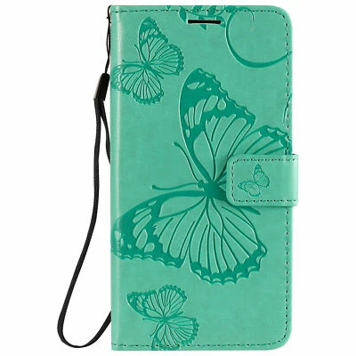 Women Butterfly Leather Wallet Card Case For iPhone 15 14 13 12 11 Pro Max XS XR - Image 1 of 4