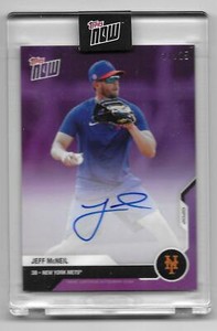 2020 Topps Now Jeff McNeil Road To Opening Day Autographed Card 22/25