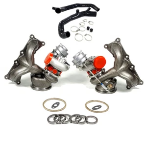 Billet 6+6 TD04L 19T Turbos+Turbo Inlet Upgraded for BMW N54 135i 335i(xi) 535i - Picture 1 of 3