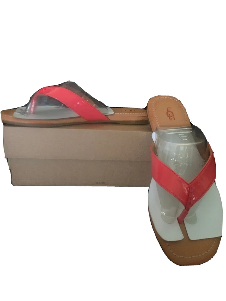 UGG Womens Tuolumne Patent Pop Coral Size 9