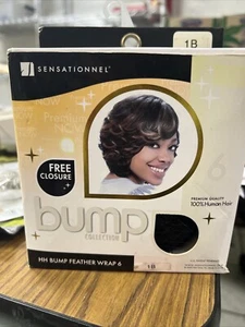 Sensationnel Human Hair Bump Collection HH BUMP MINI WEAVING Color 1B Black - Picture 1 of 8