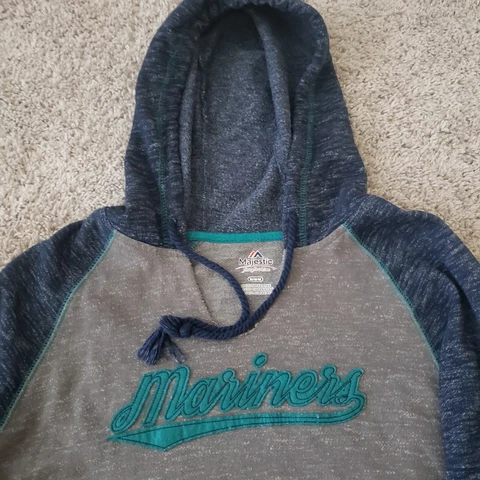 Seattle Mariners Sweatshirt Hoodie Womens Med Majestic Fan Fashion MLB Sweater Cover