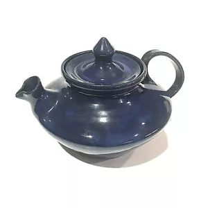 Teapot Seagrove NC Holly Hill Pottery Blue ARB 99 - Picture 1 of 11
